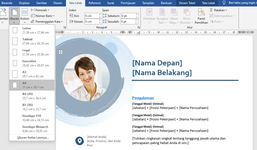 Bagaimana Cara Membuat CV di Ms Word Yang Menarik
